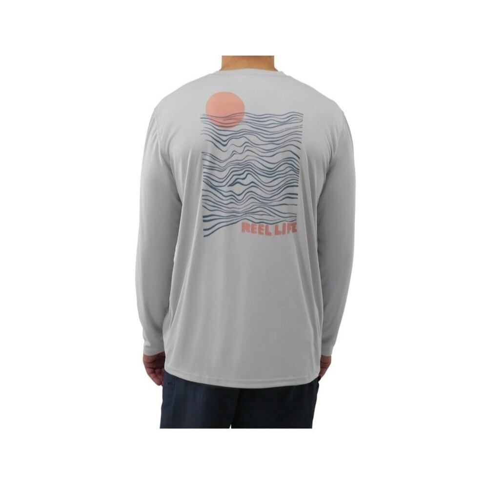 Reel Life Men's Jax Beach Long Sleeve UV Tee NWT Large